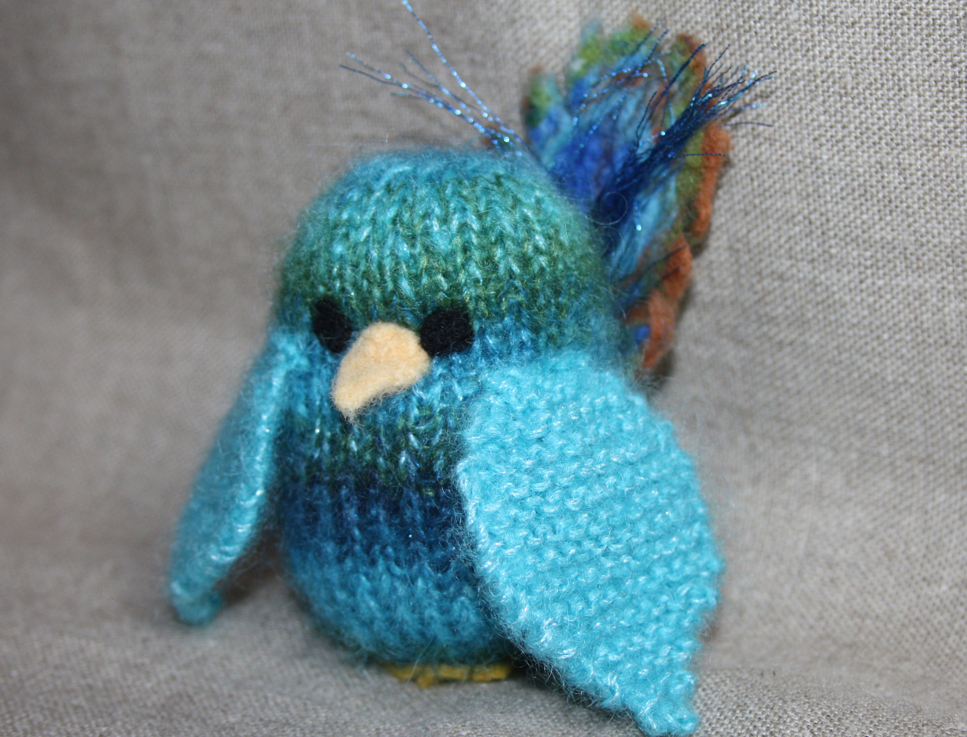 tricoter un oiseau